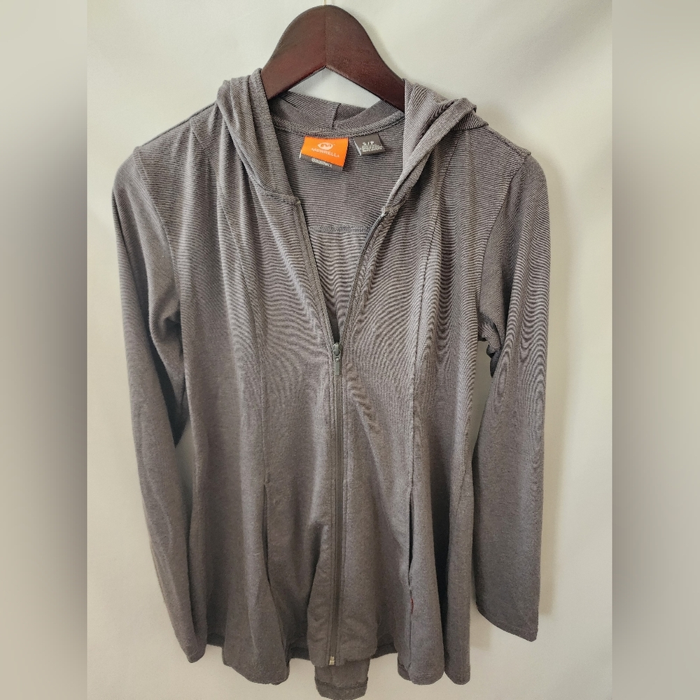 Merrell Gray Zip-Up Hoodie. Size Small